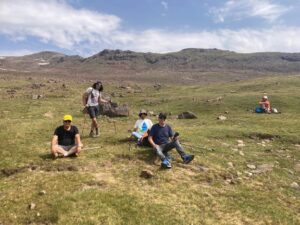 Lake Sevan geological survey during Armenia workshop