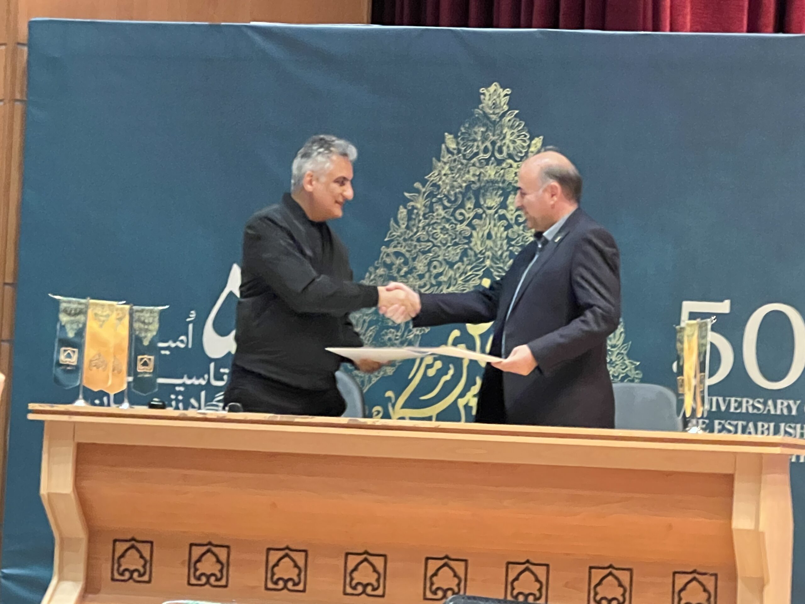 Signing of tripartite MoU between UNESCO Chair, Research Institute for Earth Sciences, and University of Zanjan
