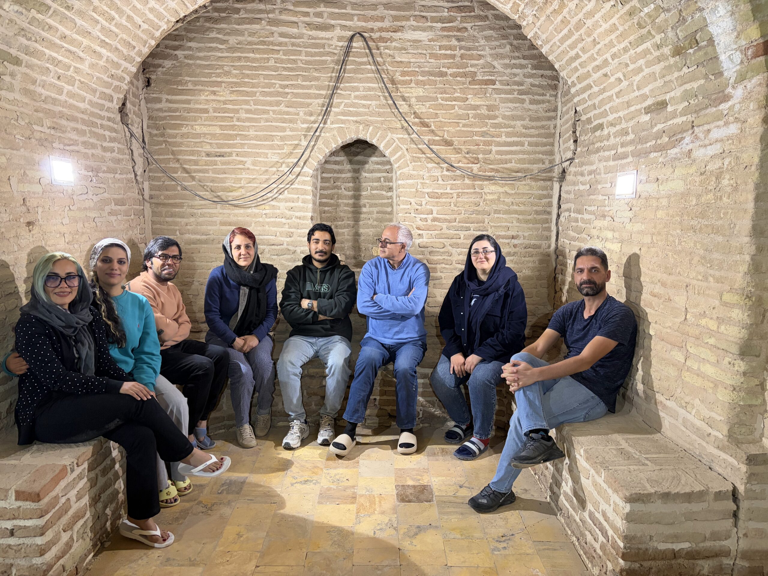 Archaeological remains revealing an ancient earthquake at Ebrahimabad village, Iran