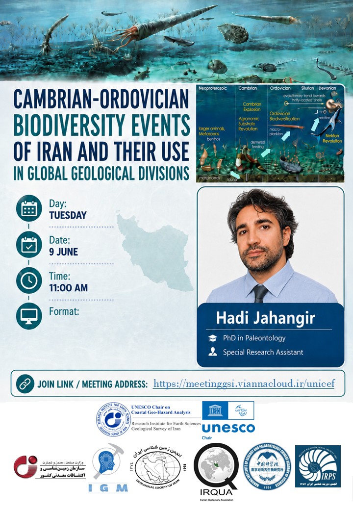 Cambrian Ordovician Iran biodiversity webinar poster June 9 2026