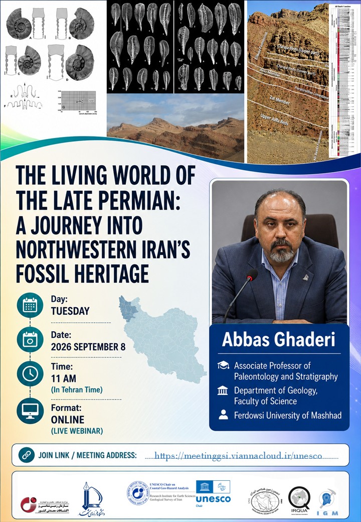The Living World of the Late Permian online lecture by Abbas Ghaderi on northwestern Iran fossil heritage